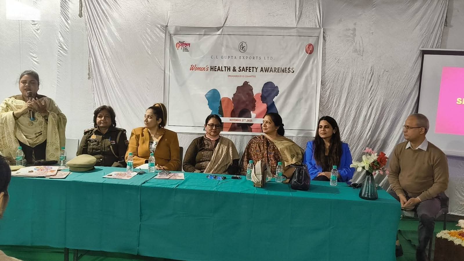 Distinguished panel of speakers at Women's Health & Safety seminar